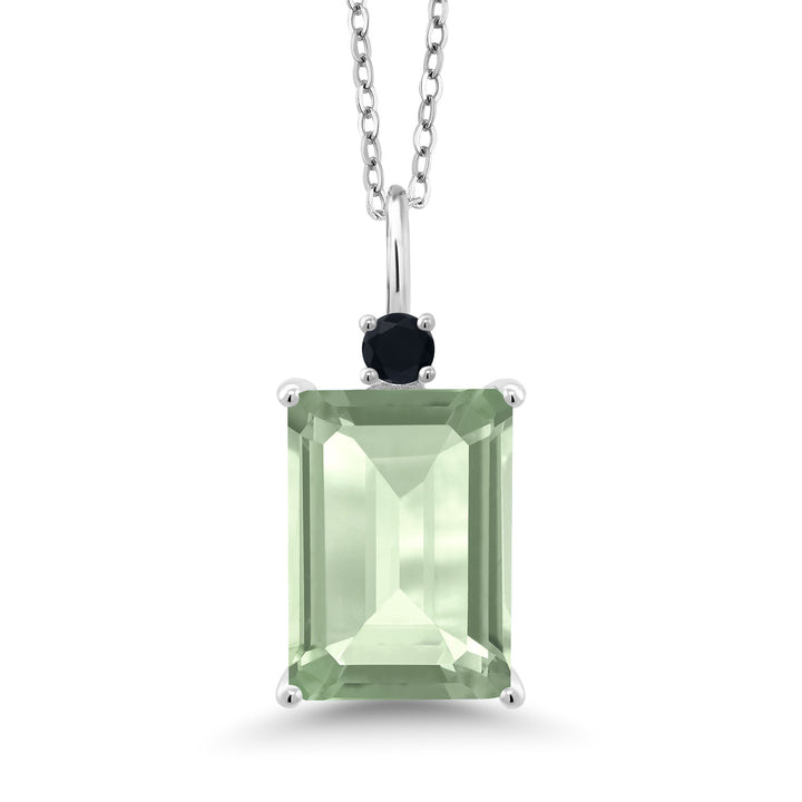 Prasiolite_Pendant in 925 Sterling Silver