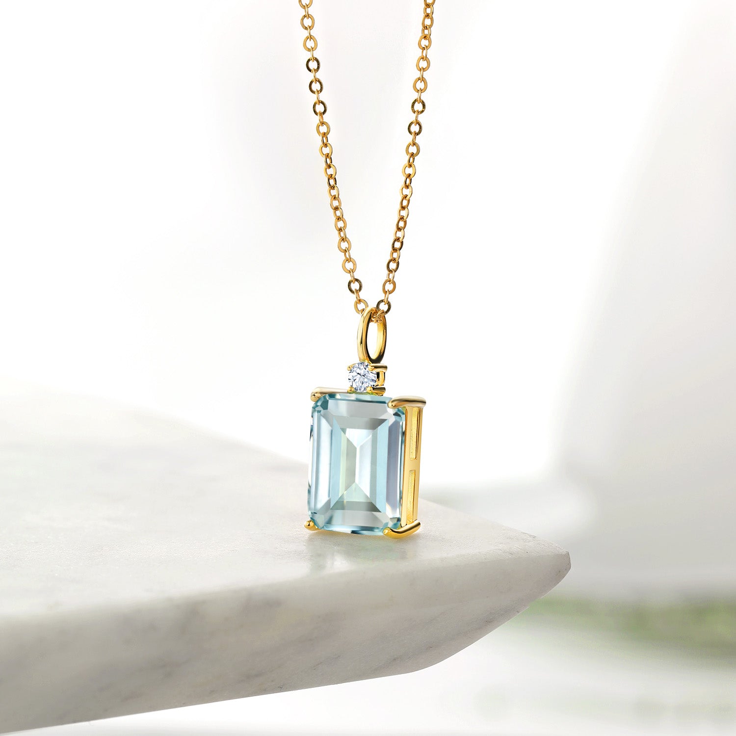 Pendant in 925 Yellow Gold Plated Silver