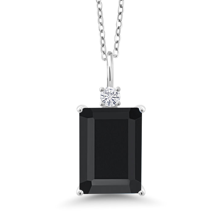 Onyx - December_Pendant in 925 Sterling Silver
