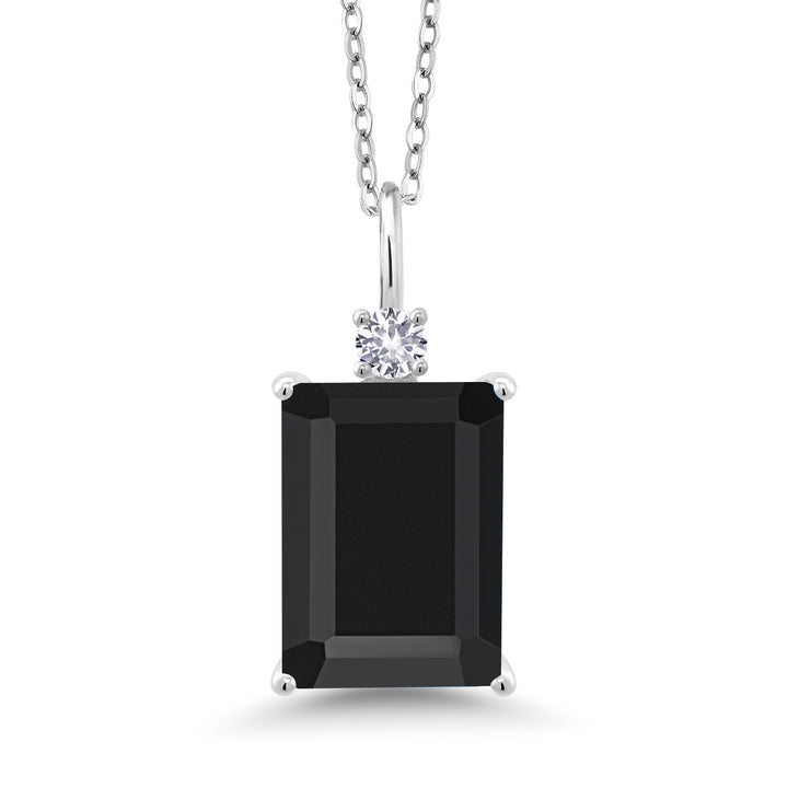 Onyx - December_Pendant in 925 Sterling Silver