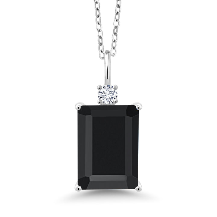 Onyx - December_Pendant in 925 Sterling Silver