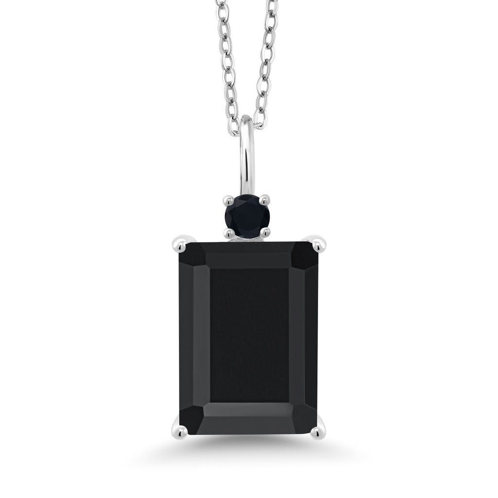 Onyx - December_Pendant in 925 Sterling Silver