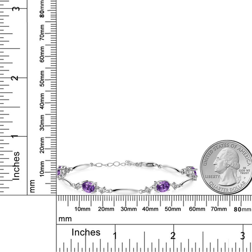 Amethyst - February_Bracelet in 925 Sterling Silver
