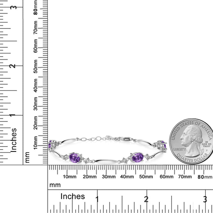 Amethyst - February_Bracelet in 925 Sterling Silver