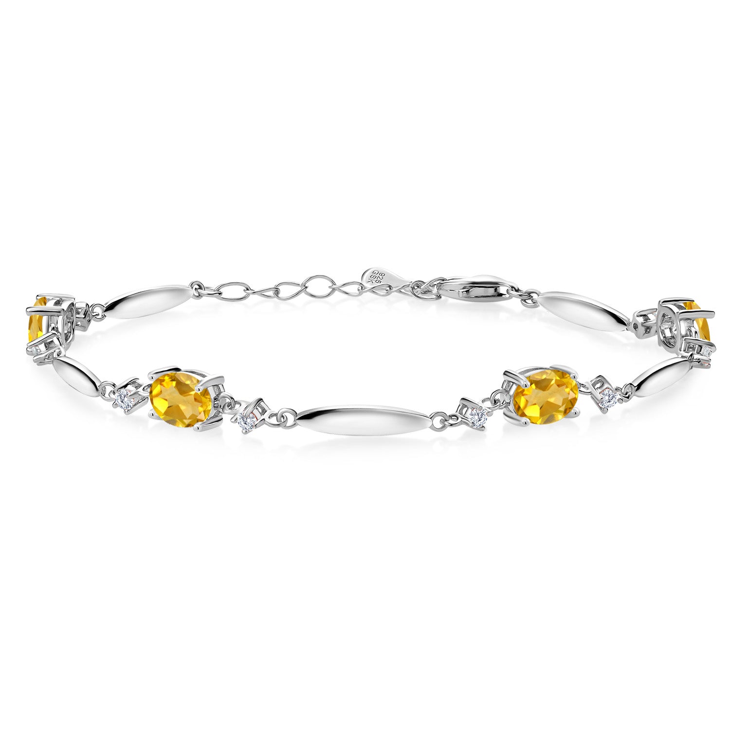 Citrine - November_Bracelet in 925 Sterling Silver