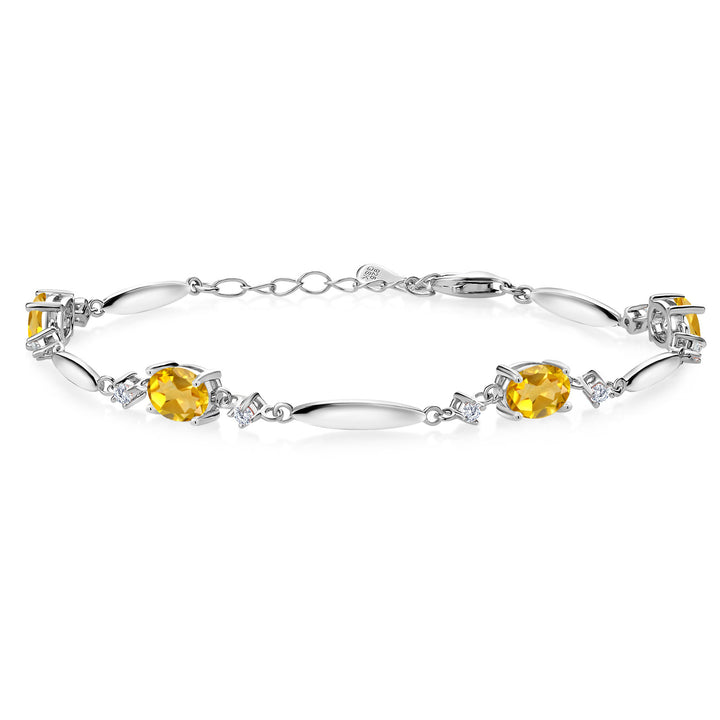 Citrine - November_Bracelet in 925 Sterling Silver