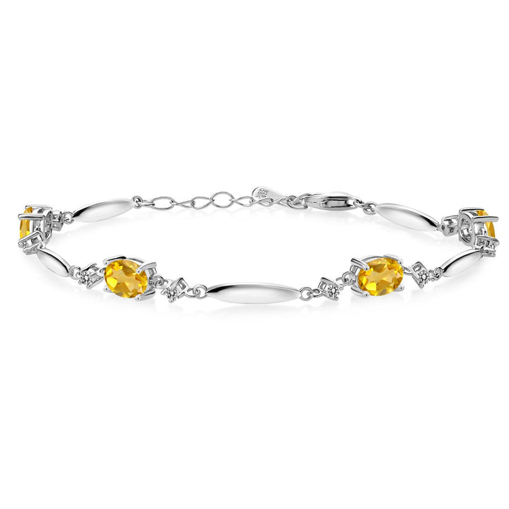 Citrine - November_Bracelet in 925 Sterling Silver