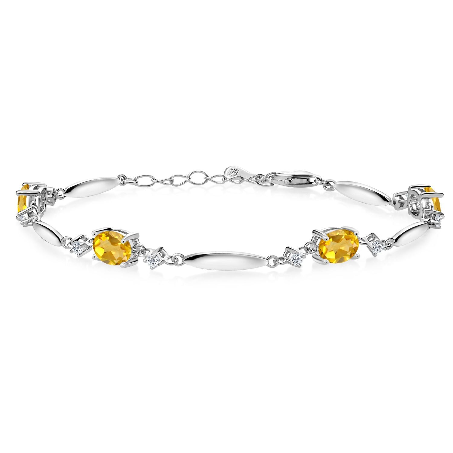 Citrine - November_Bracelet in 925 Sterling Silver