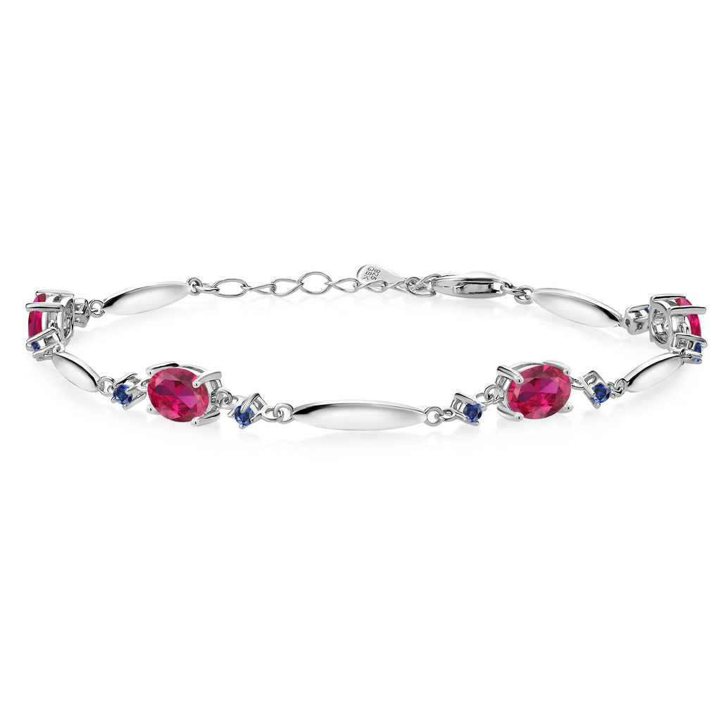 Created Ruby - July_Bracelet in 925 Sterling Silver