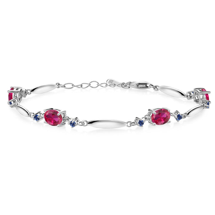 Created Ruby - July_Bracelet in 925 Sterling Silver