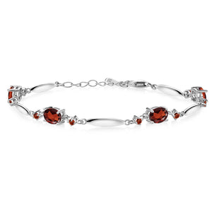 Garnet - January_Bracelet in 925 Sterling Silver