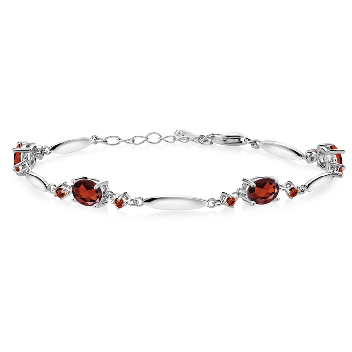 Garnet - January_Bracelet in 925 Sterling Silver