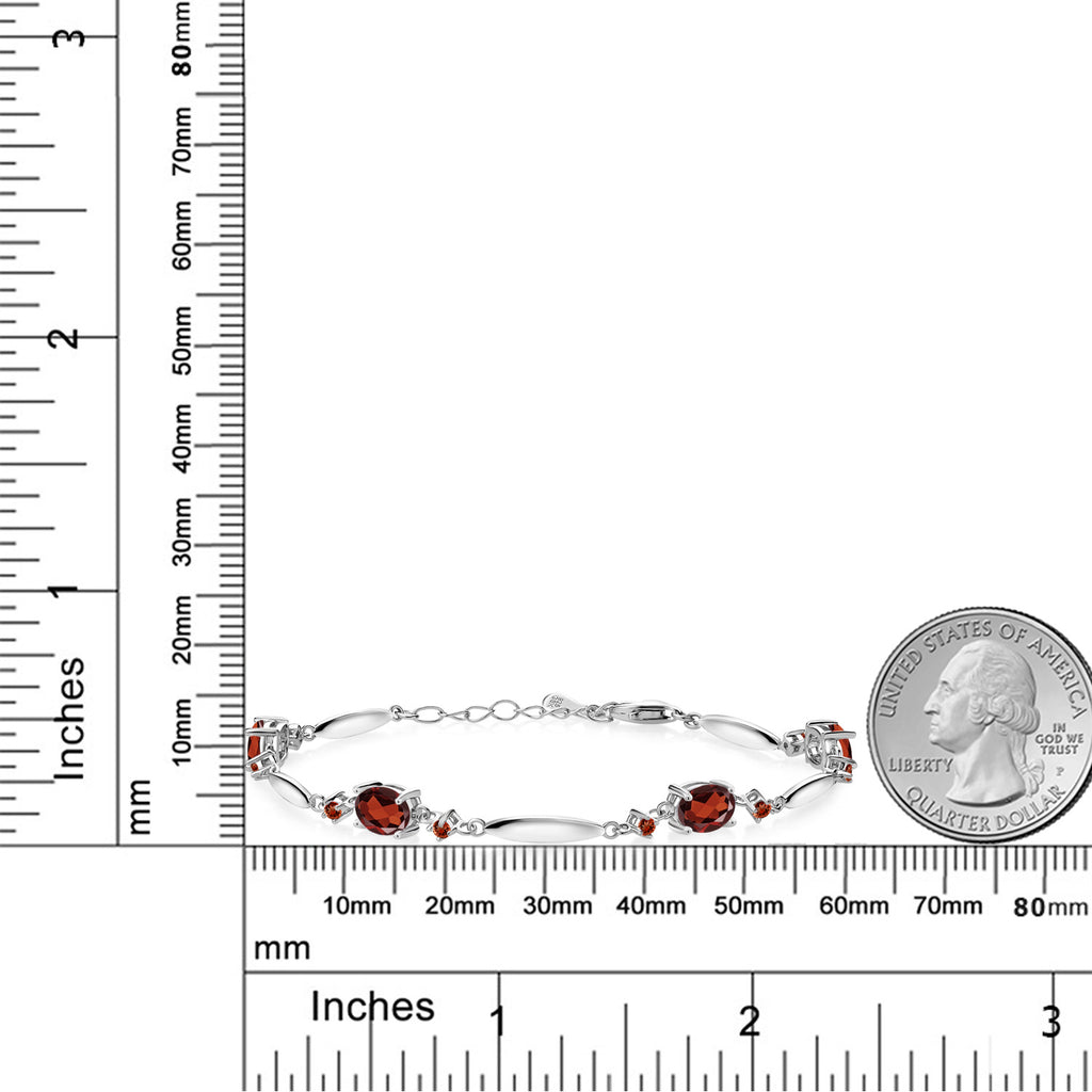Garnet - January_Bracelet in 925 Sterling Silver