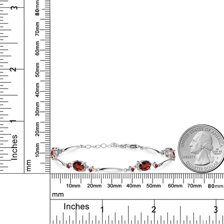 Garnet - January_Bracelet in 925 Sterling Silver