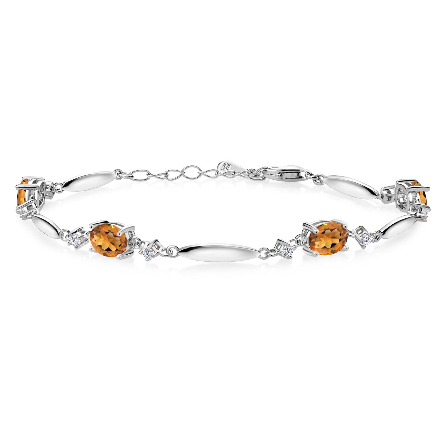 Madeira Citrine_Bracelet in 925 Sterling Silver