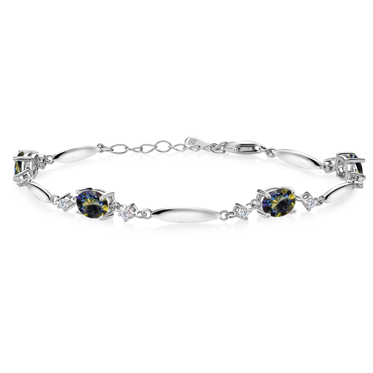 Blue Mystic Topaz_Bracelet in 925 Sterling Silver