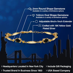 Bracelet in 925 Yellow Gold Plated Silver