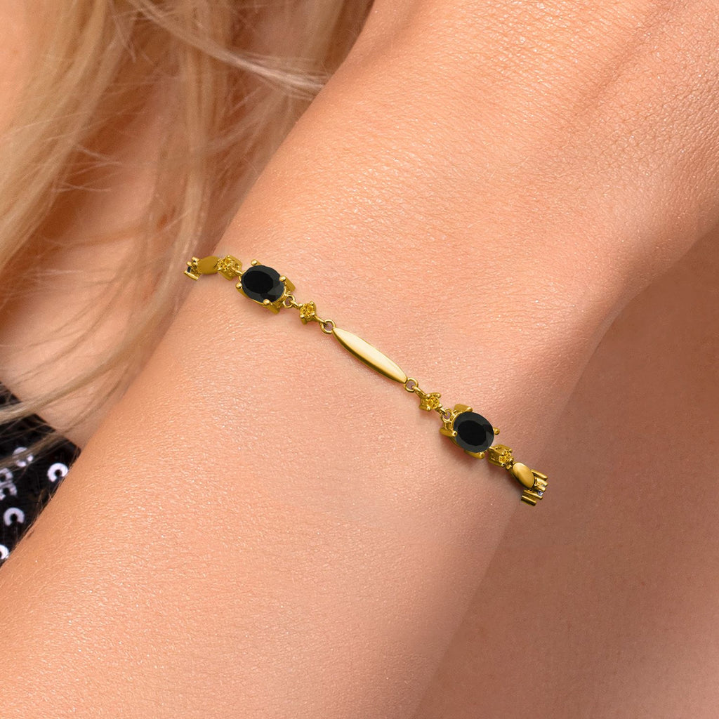 Bracelet in 925 Yellow Gold Plated Silver