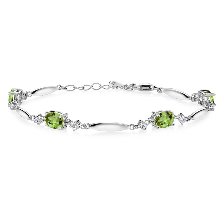 Peridot - August_Bracelet in 925 Sterling Silver