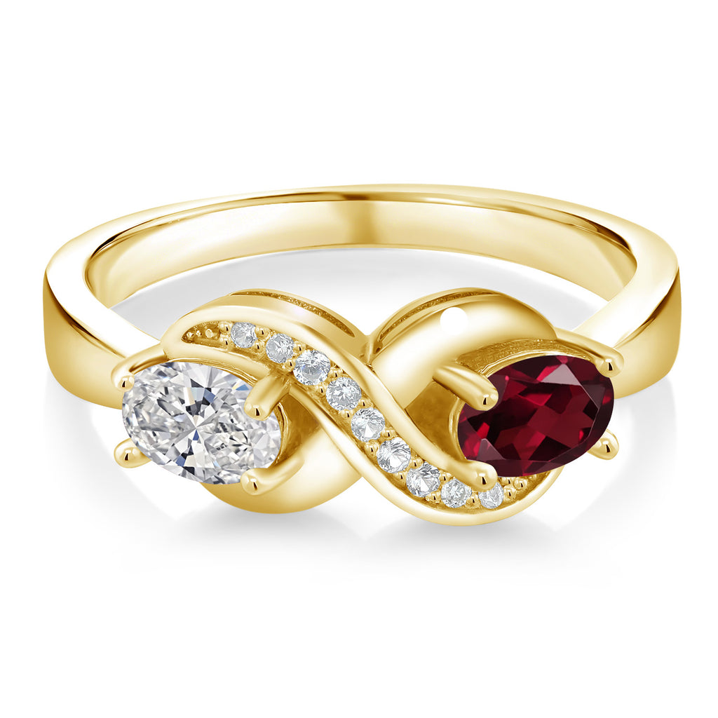 Ring in 925 Yellow Gold Plated Silver