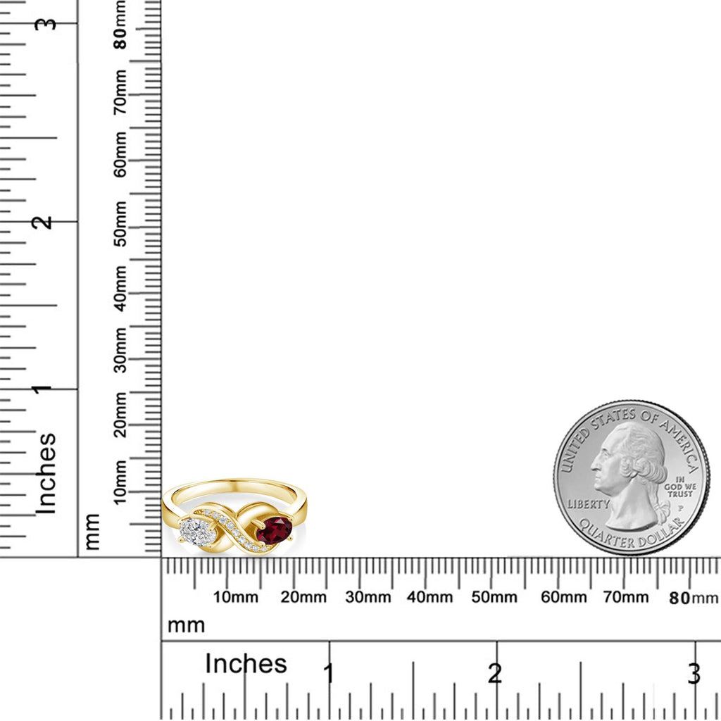Ring in 925 Yellow Gold Plated Silver