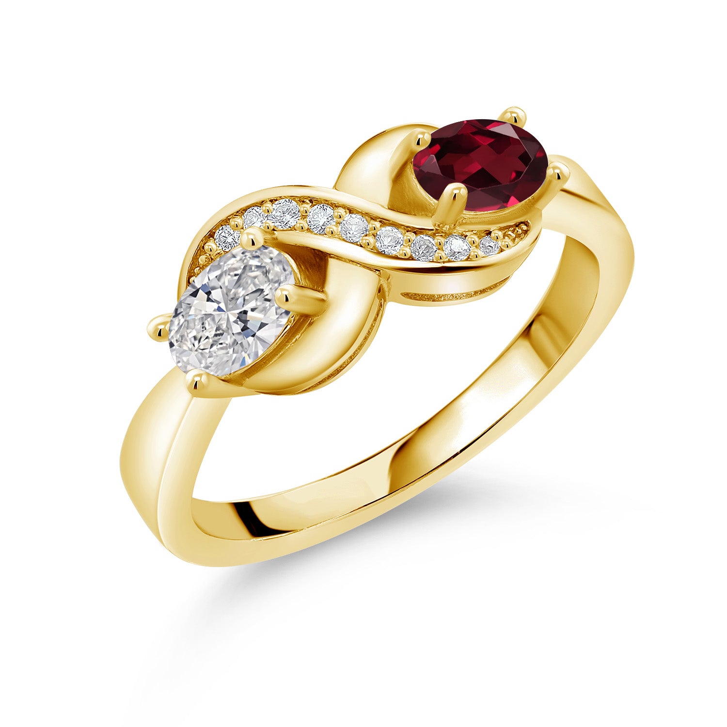 Ring in 925 Yellow Gold Plated Silver