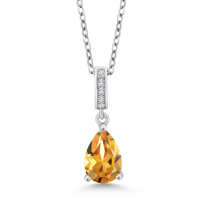 Citrine - November_Sterling Silver