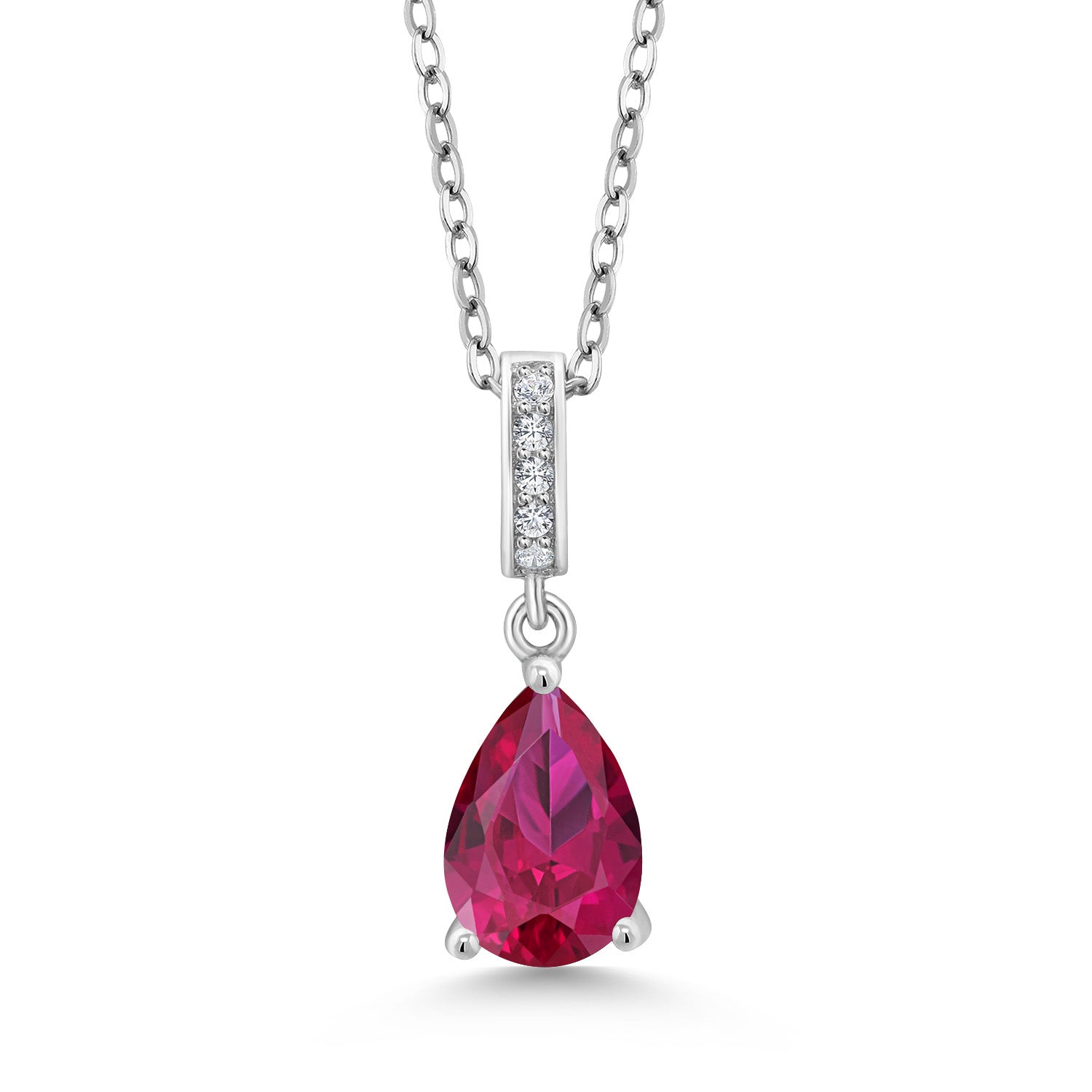 Created Ruby - July_Sterling Silver