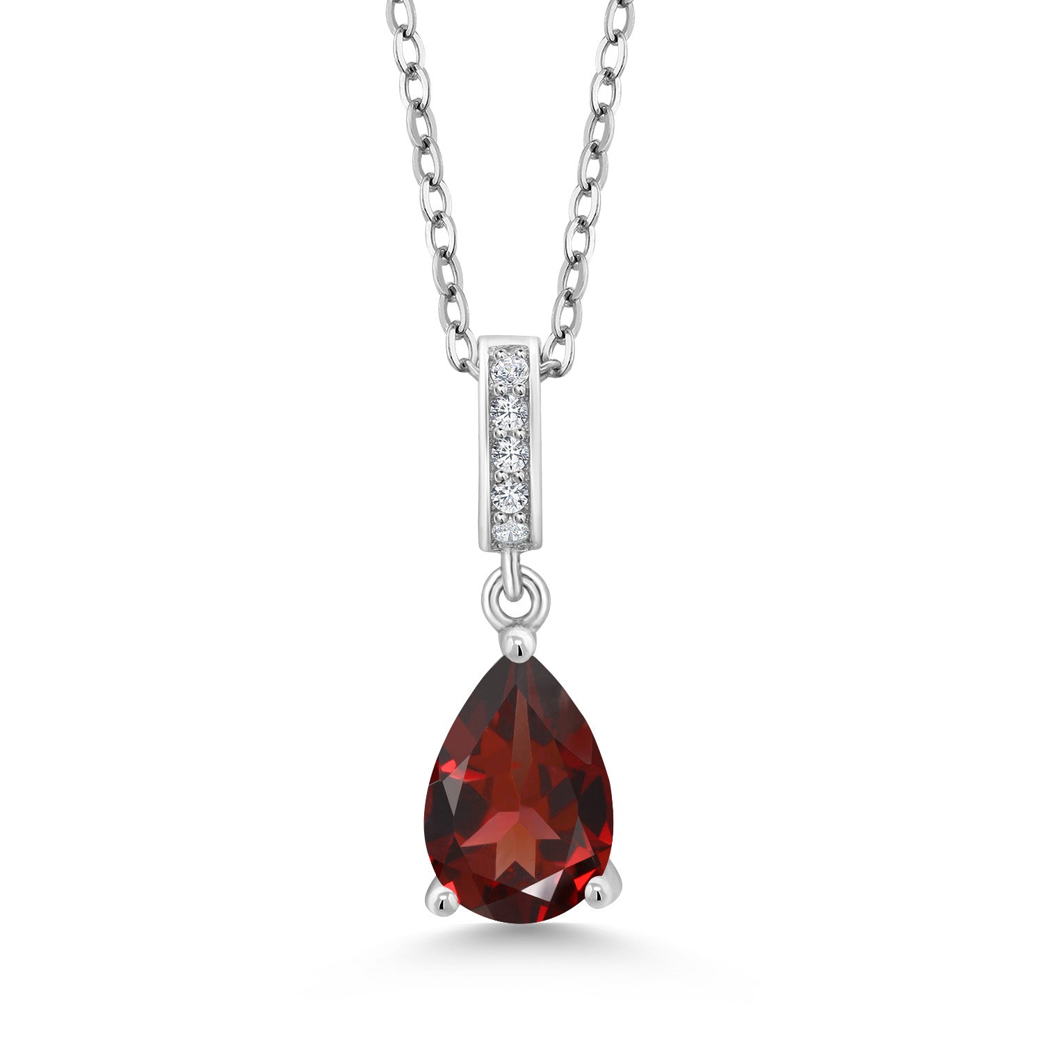 Garnet - January_Sterling Silver