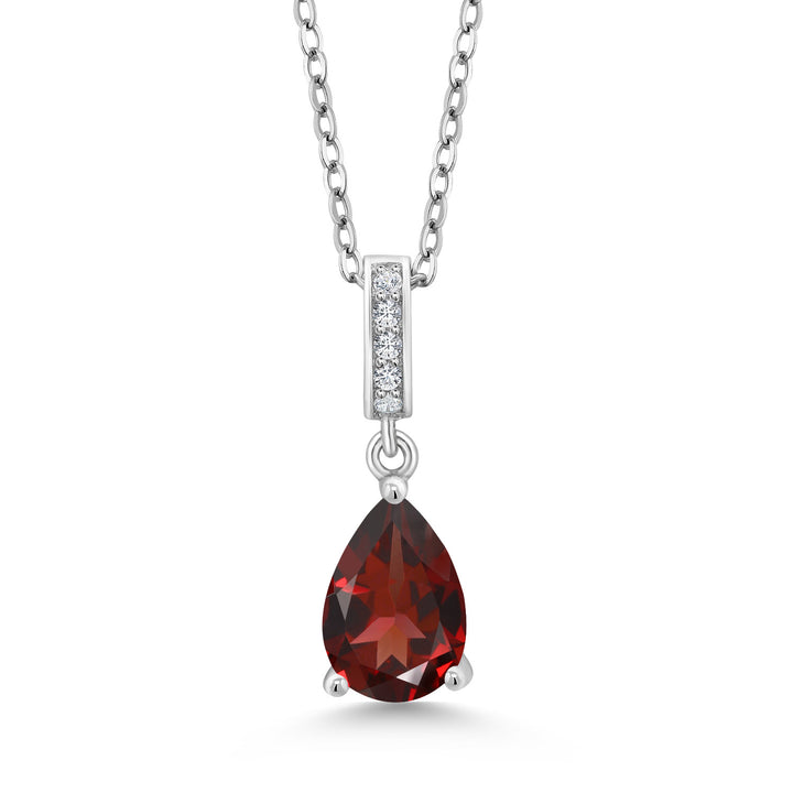 Garnet - January_Sterling Silver