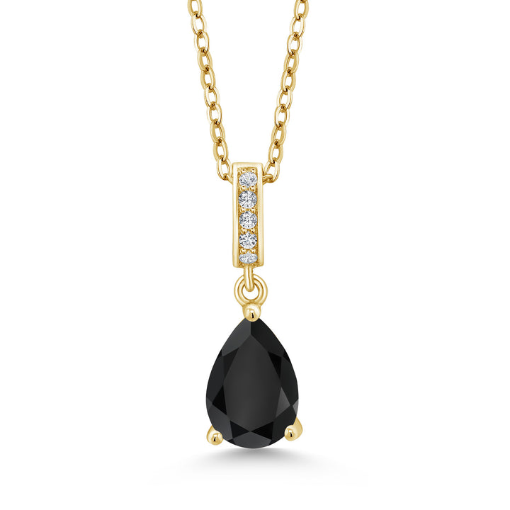 Onyx - December_Yellow Gold Plated Silver