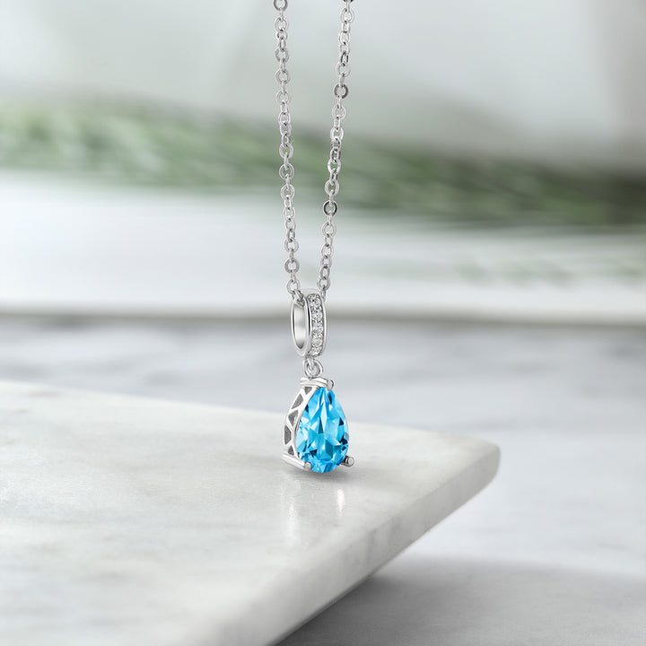 Swiss Blue Topaz - November_Sterling Silver