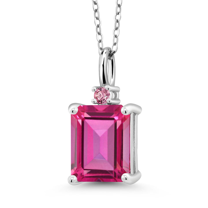 Pure Pink Mystic Topaz_925 Sterling Silver_Pendant in 925 Sterling Silver