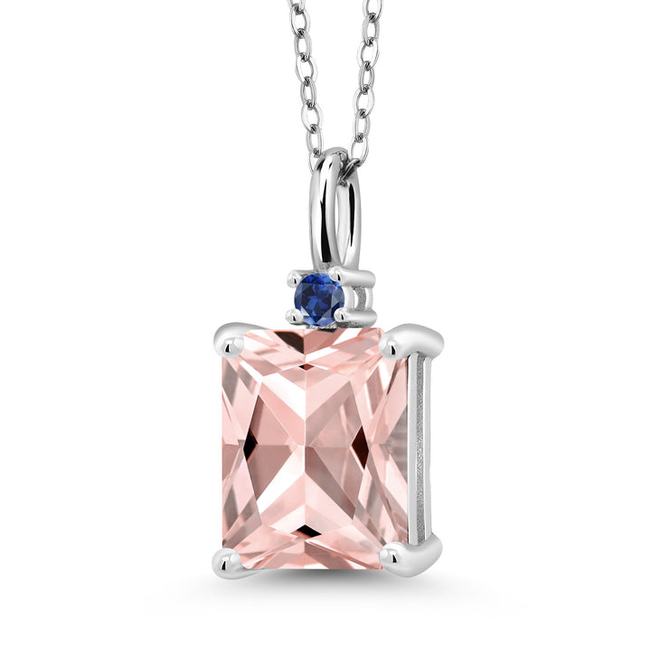 Nano Morganite - October_925 Sterling Silver_Pendant in 925 Sterling Silver