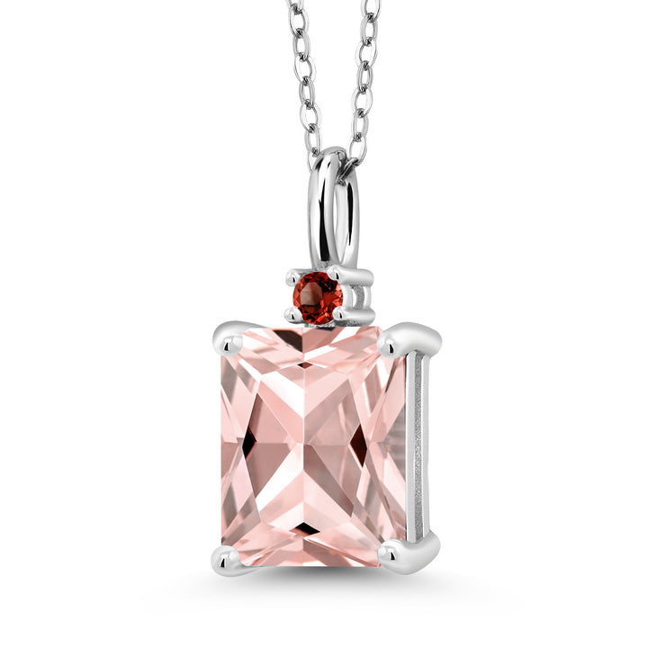 Nano Morganite - October_925 Sterling Silver_Pendant in 925 Sterling Silver