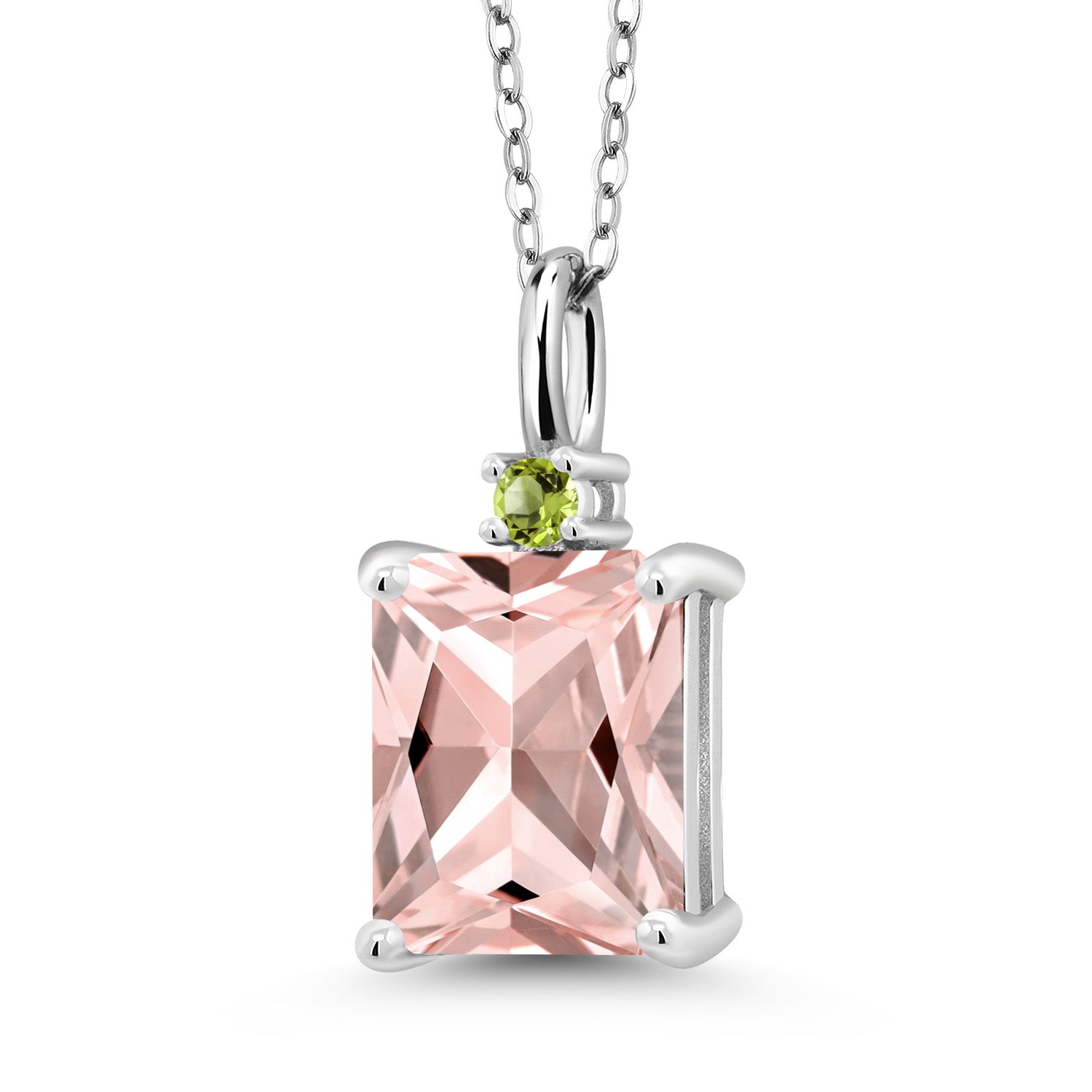 Nano Morganite - October_925 Sterling Silver_Pendant in 925 Sterling Silver