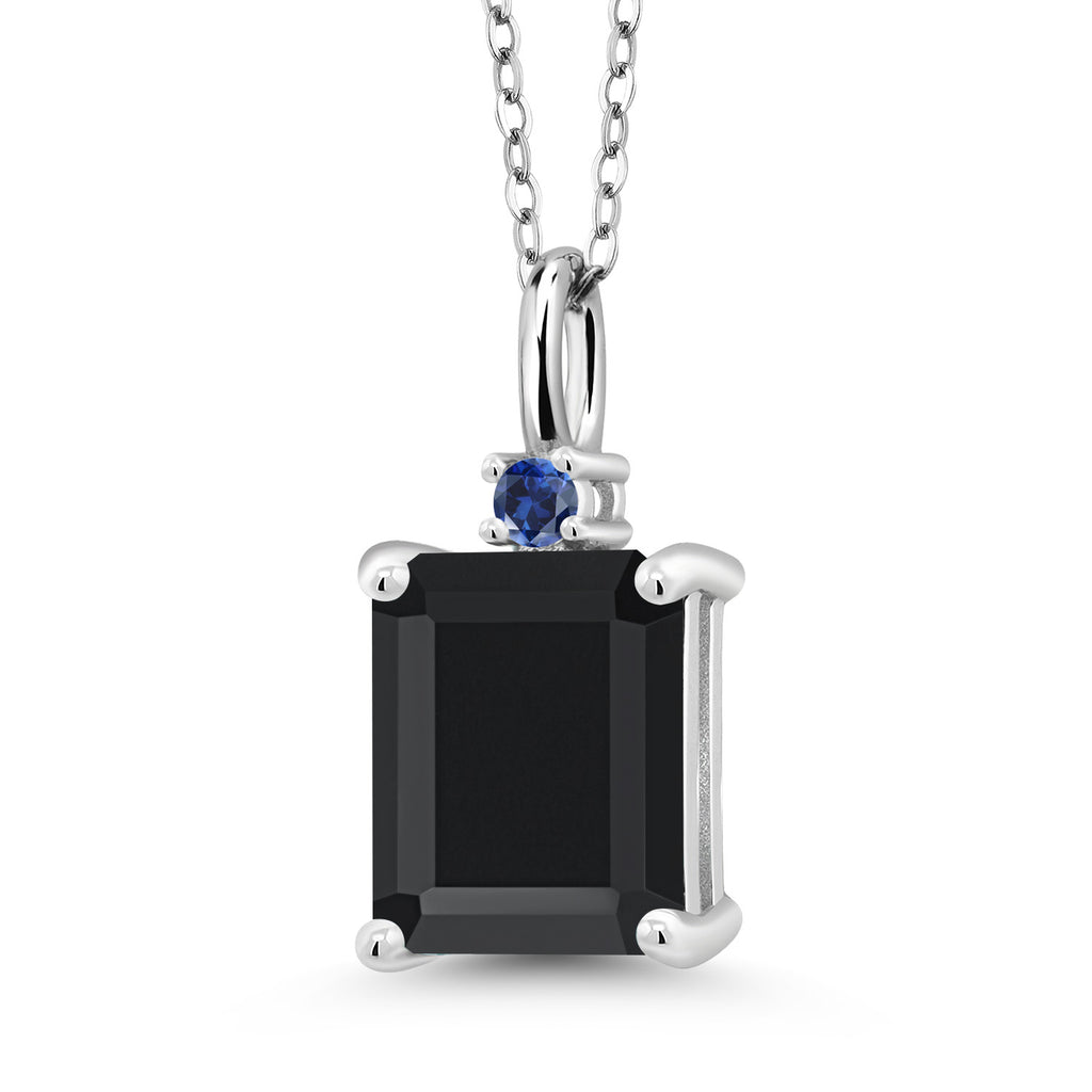 Onyx - December_925 Sterling Silver_Pendant in 925 Sterling Silver
