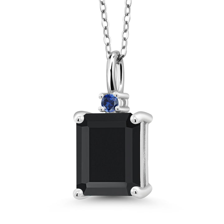 Onyx - December_925 Sterling Silver_Pendant in 925 Sterling Silver