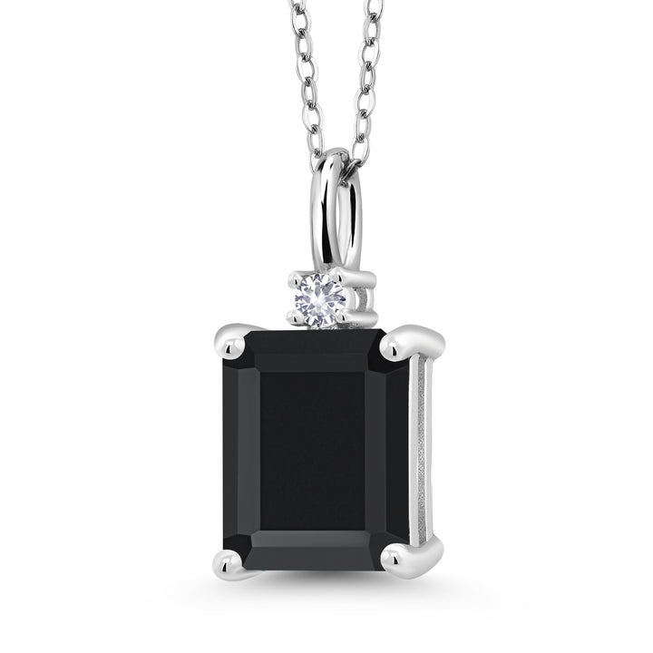 Onyx - December_925 Sterling Silver_Pendant in 925 Sterling Silver