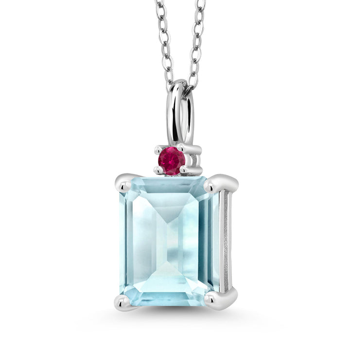 Sky Blue Topaz - November_925 Sterling Silver_Pendant in 925 Sterling Silver