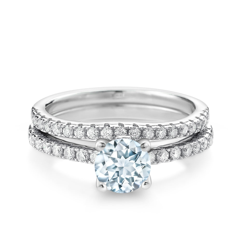Aquamarine - March_5_Ring in 925 Sterling Silver