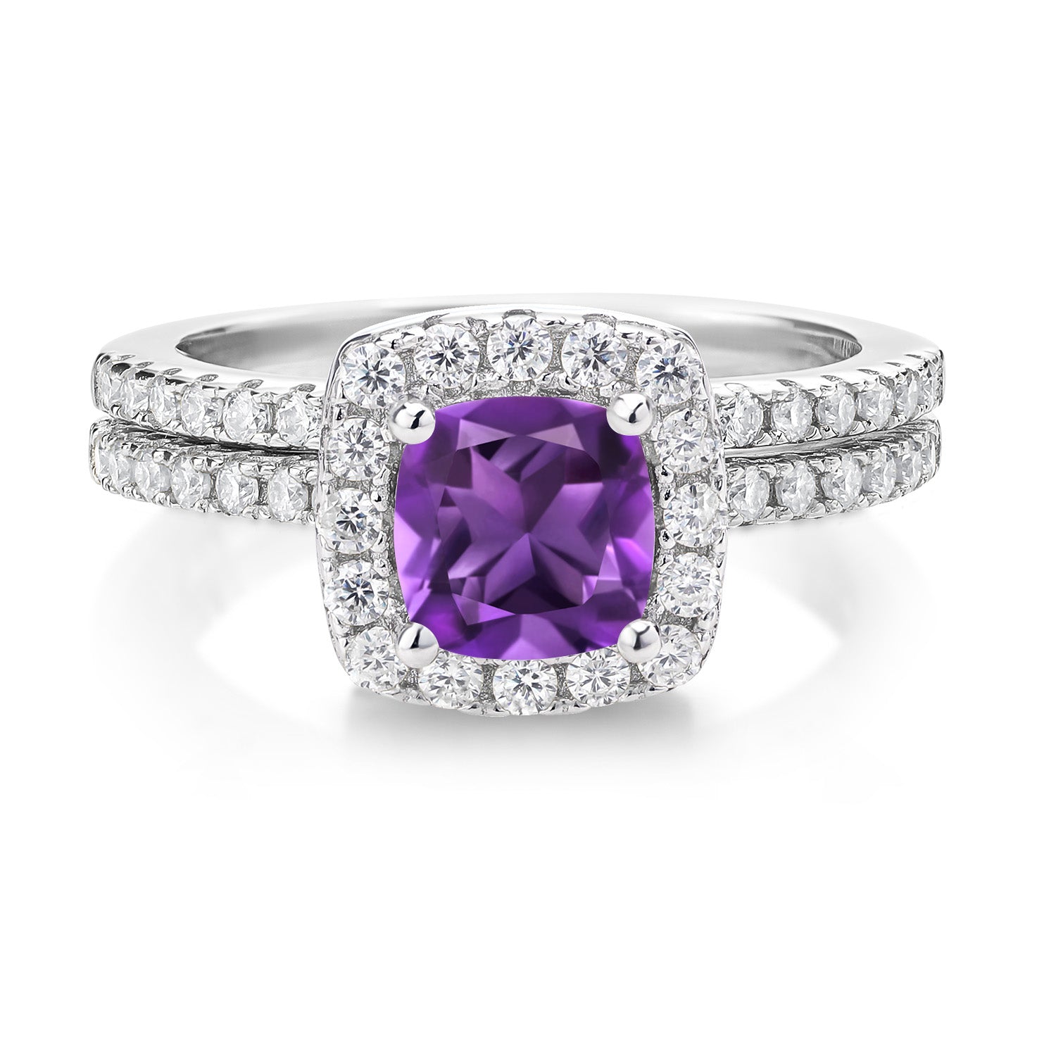 Amethyst - February_5_Ring in 925 Sterling Silver