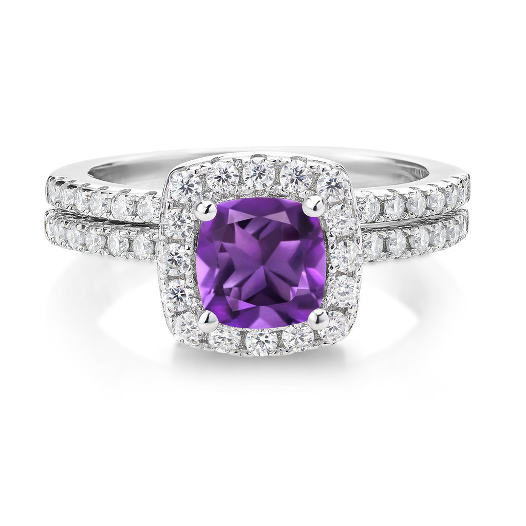 Amethyst - February_8_Ring in 925 Sterling Silver