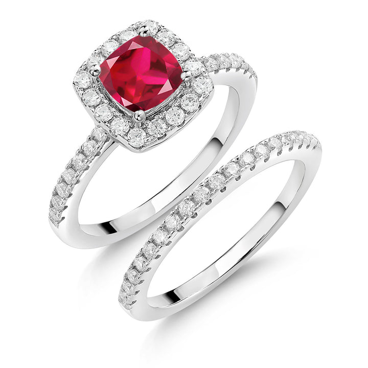 Created Ruby - July_5_Ring in 925 Sterling Silver