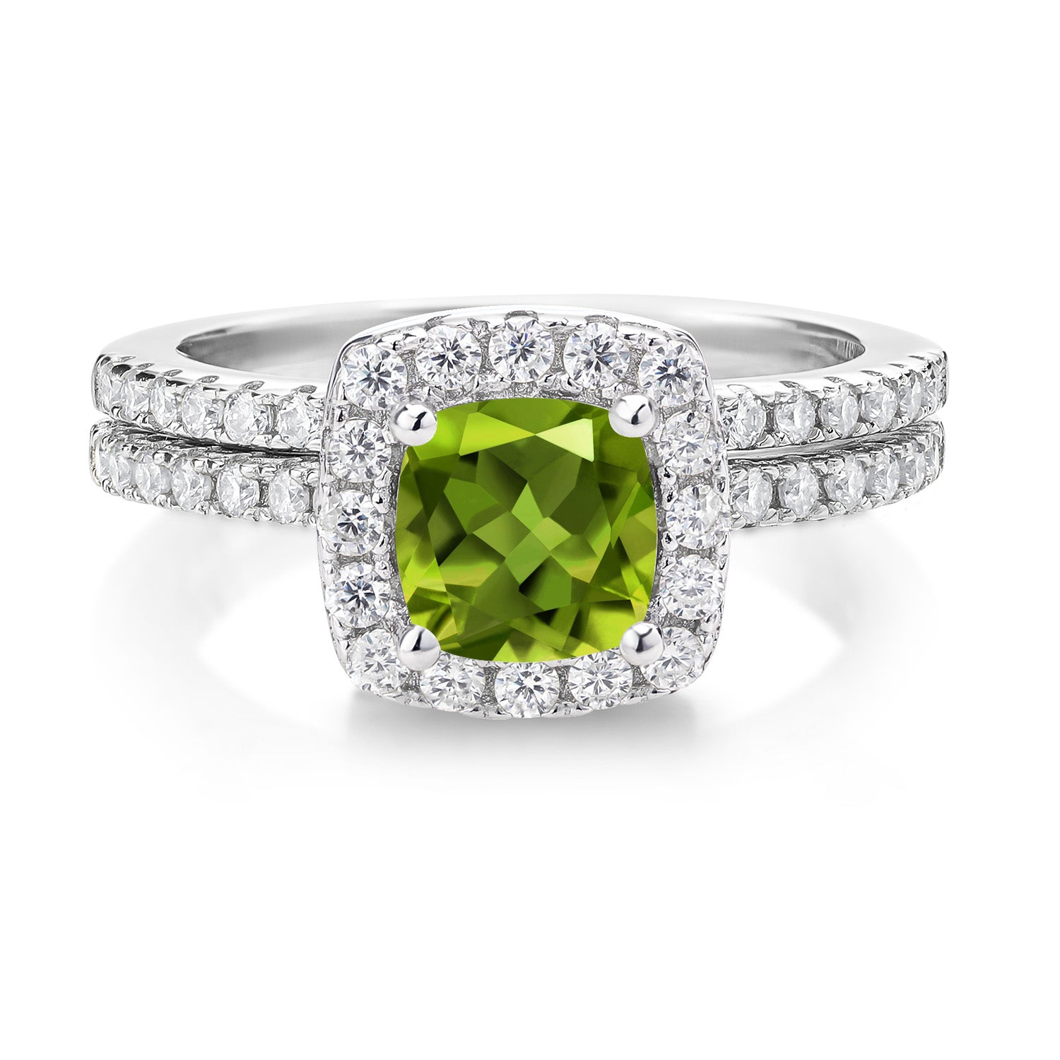Peridot - August_5_Ring in 925 Sterling Silver