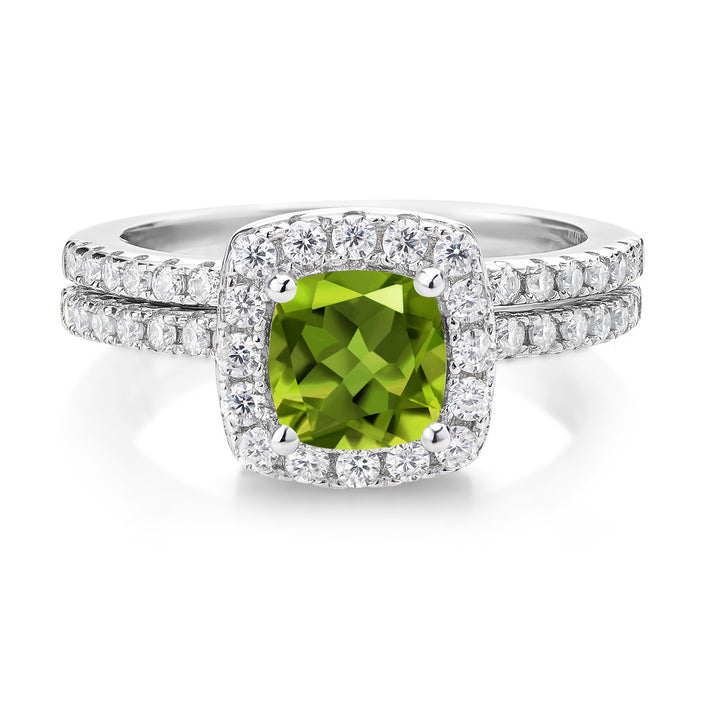 Peridot_5_Ring in 925 Sterling Silver