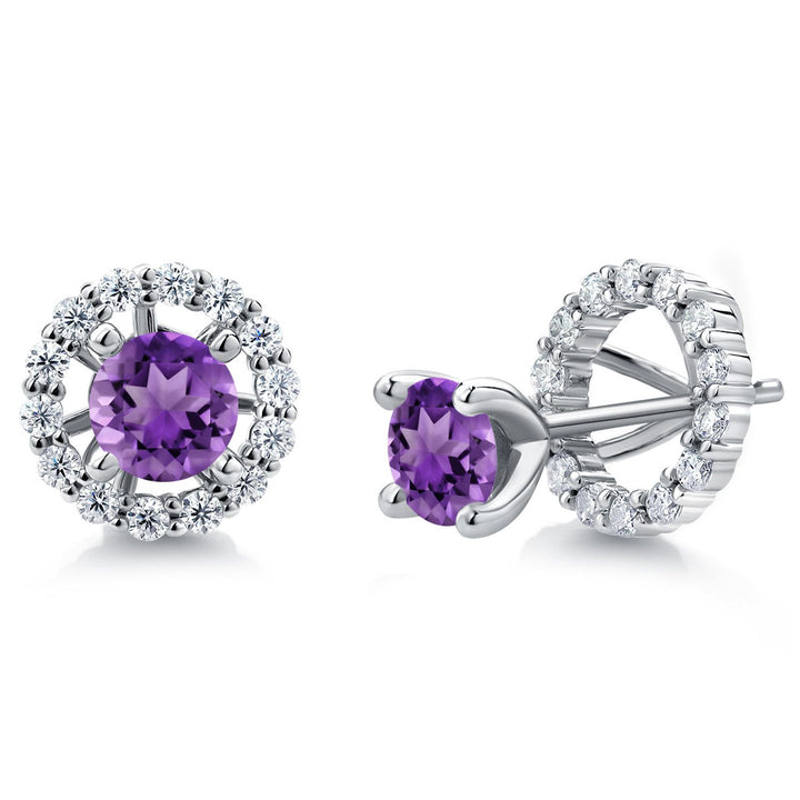 Amethyst - February_Earrings in 925 Sterling Silver