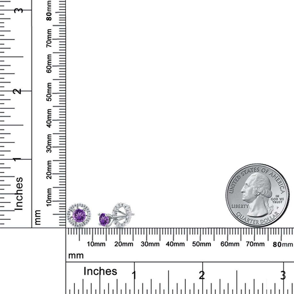 Amethyst - February_Earrings in 925 Sterling Silver
