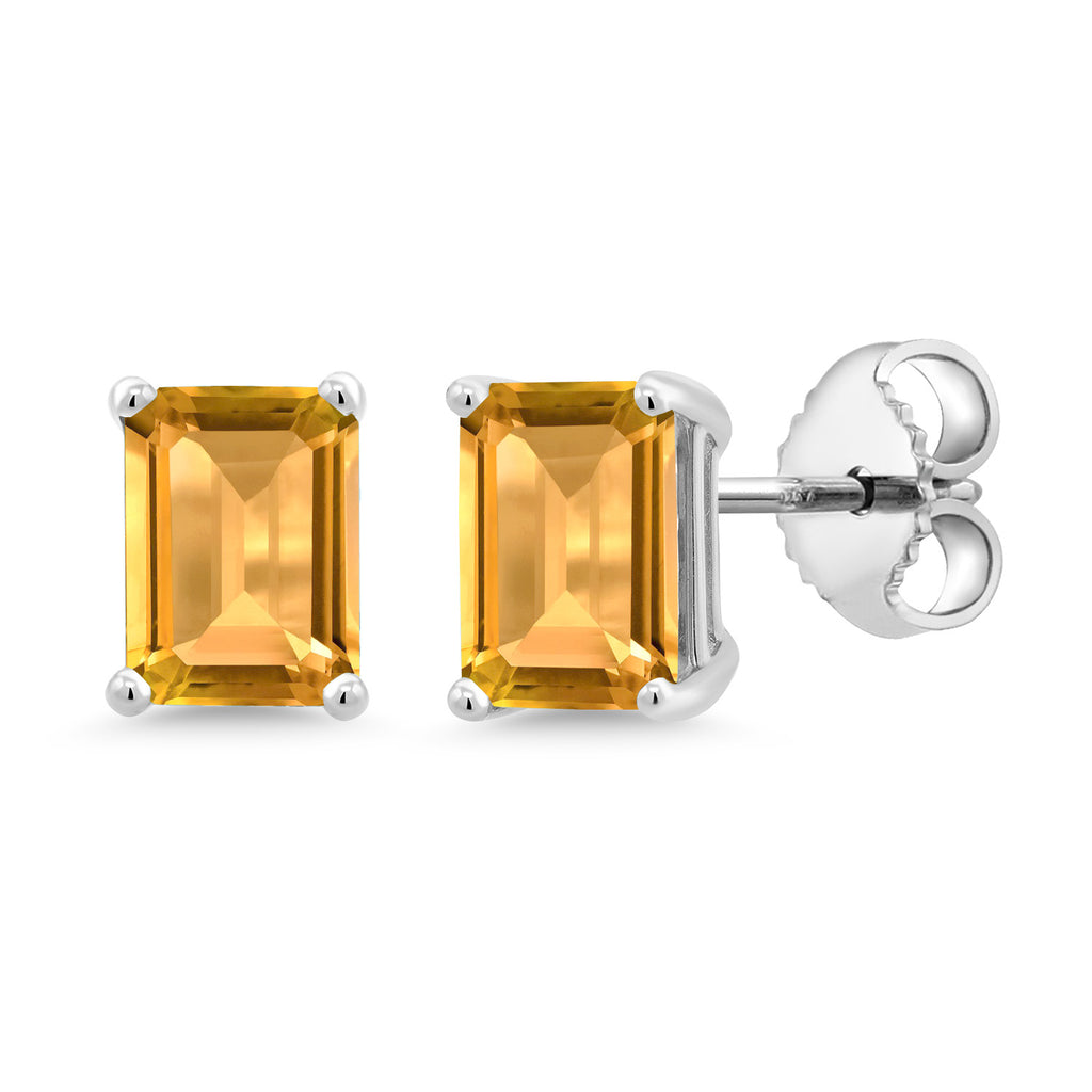 Citrine - November_Sterling Silver_Earrings in Sterling Silver