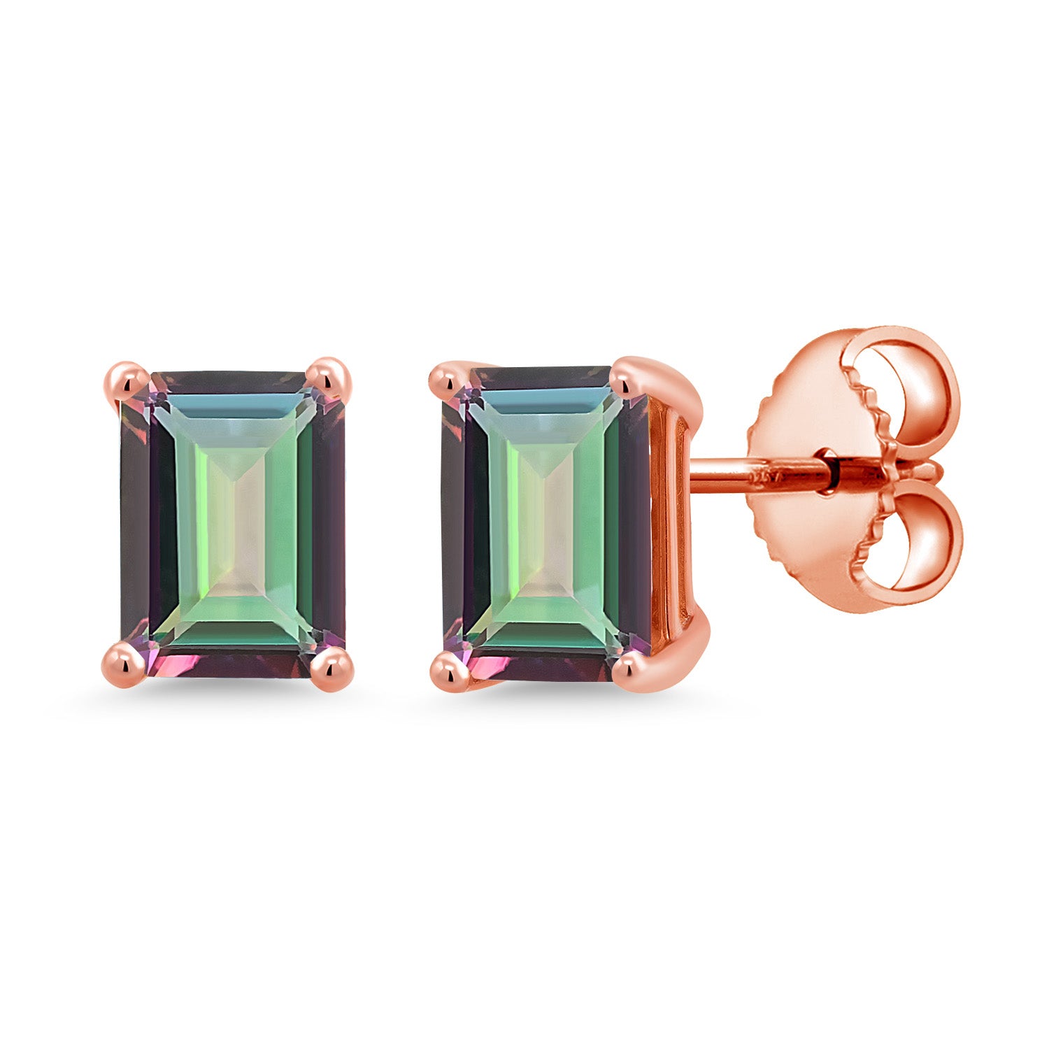 Green Mystic Topaz_Rose Gold Plated Silver